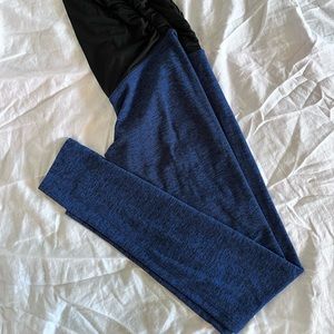 Beyond the Bump Space Dyed Blue Maternity Leggings - Small